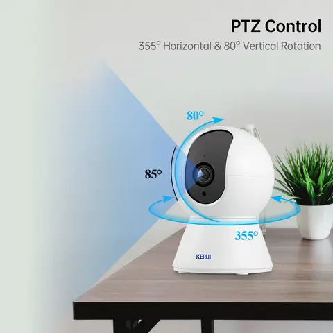 KERUI K259 5MP Tuya Smart Mini WiFi IP Camera Indoor Wireless Home Security AI Human Detect CCTV Surveillance Camera Monitoring
