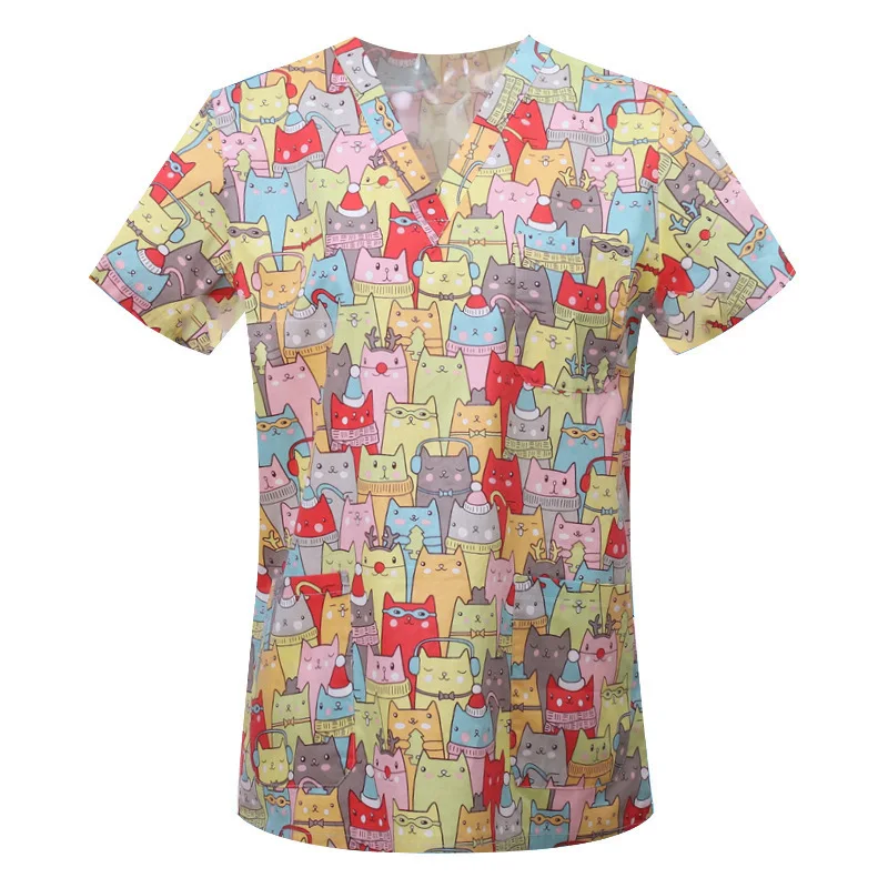 Cartoon Printed Washin Clothes, Brushes, Hand Nurse Women's V-Neck Short Sleeved T-Shirt, Top, Surical Clothin, Men's
Cartoon Printed Washin Clothes, Brushes, Hand Nurse Women's V-Neck Short Sleeved T-Shirt, Top, Surical Clothin, Men's
