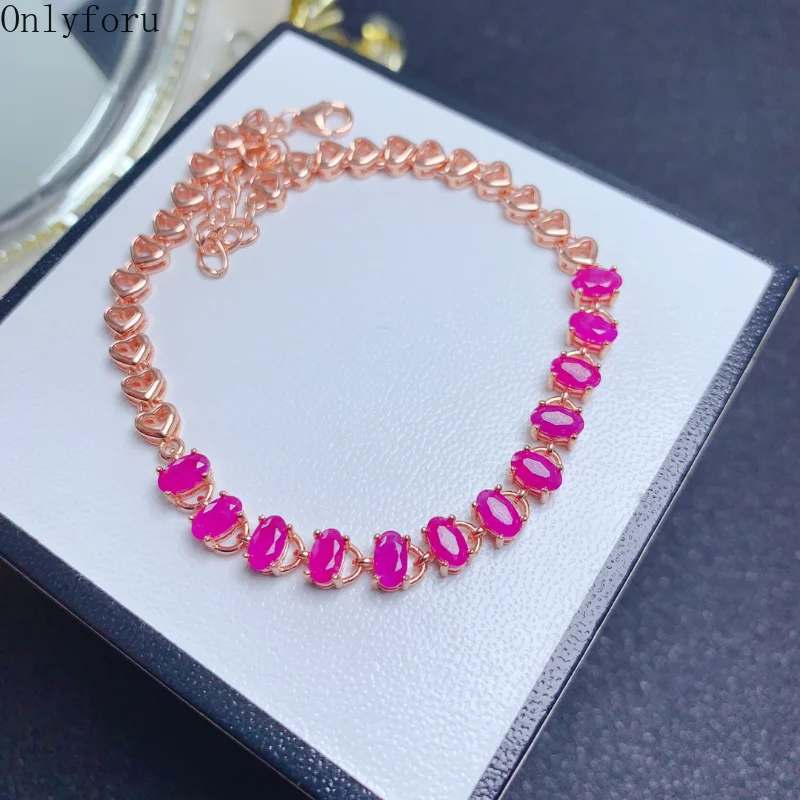 Ladies 925 Silver Ruby Natural Gem Bracelet Luxury Jewelry Ladies Christmas Package Mail Ladies Boutique
Ladies 925 Silver Ruby Natural Gem Bracelet Luxury Jewelry Ladies Christmas Package Mail Ladies Boutique