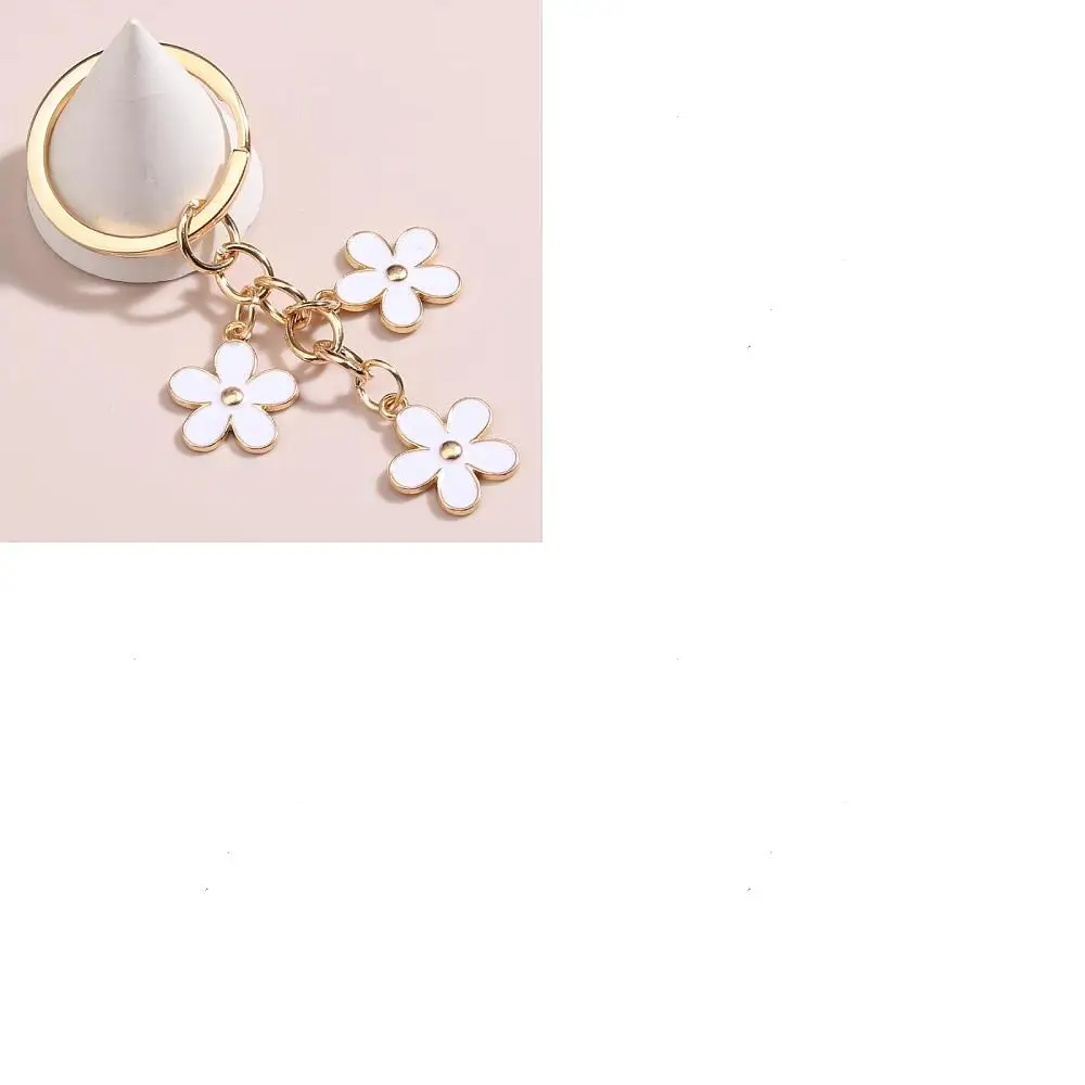 1Pc Cute Flower Keychains Alloy Enamel Pendant Keychains with Iron Findings White 8.5x3cm
1Pc Cute Flower Keychains Alloy Enamel Pendant Keychains with Iron Findings White 8.5x3cm