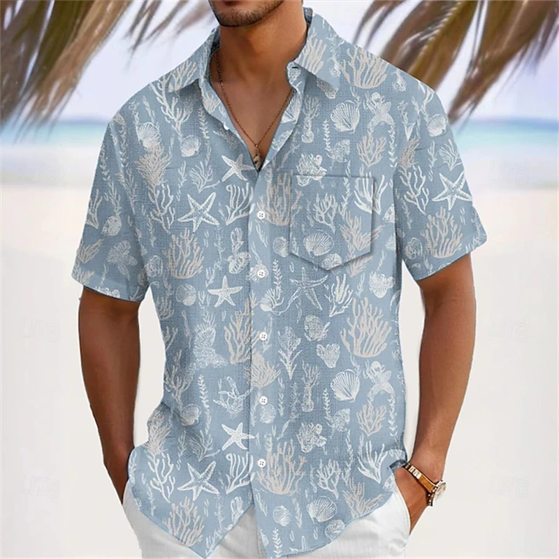 New Men's Hawaiian Beach Shirts Summer Casual Plant Printed Short Sleeve Lapel Shirts Holiday Shirts For Men Oversized Clothing
New Men's Hawaiian Beach Shirts Summer Casual Plant Printed Short Sleeve Lapel Shirts Holiday Shirts For Men Oversized Clothing
