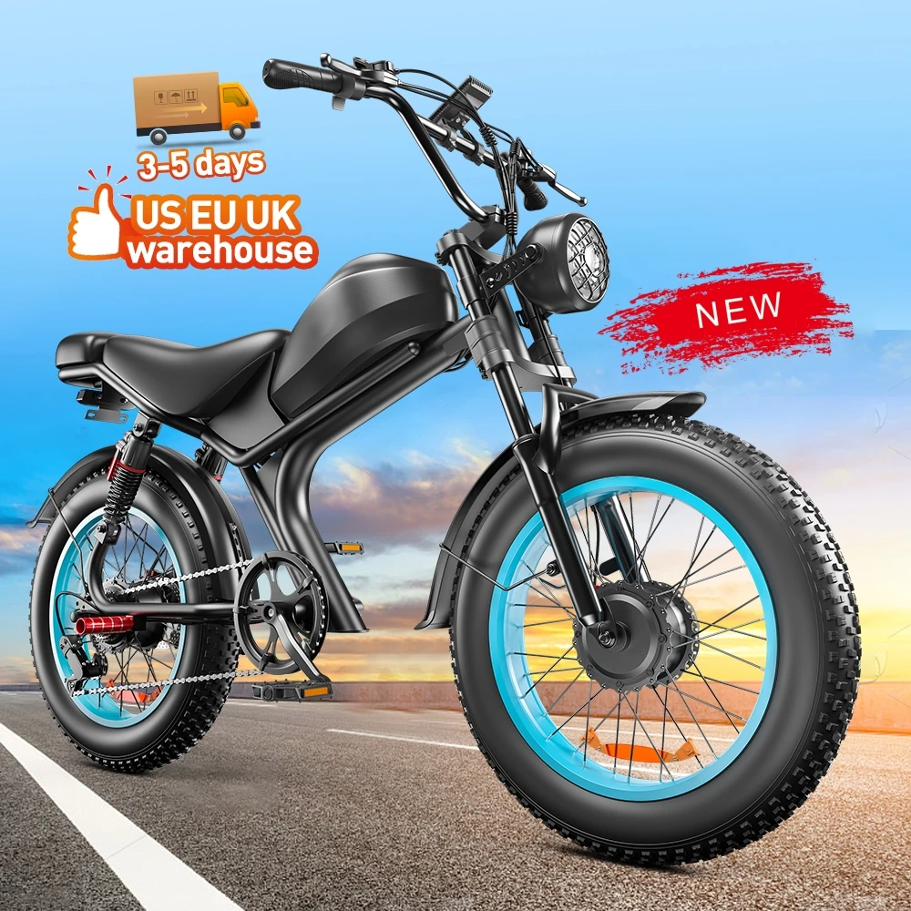STLF DZ WJW Advanced High Speed A Warehouse 1000W Dual Motor Free Shipping With Green Wheel Fat Tire Adult Electric Bikes
STLF DZ WJW Advanced High Speed A Warehouse 1000W Dual Motor Free Shipping With Green Wheel Fat Tire Adult Electric Bikes