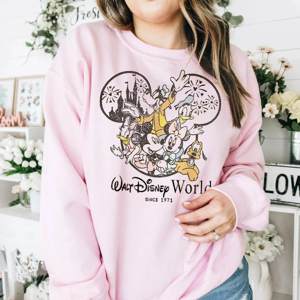 Свитшот с круглым вырезом в стиле ретро Walt Disney World 1971, толстовка с капюшоном Disney Family, уличная одежда для пар, женская одежда y2k
Свитшот с круглым вырезом в стиле ретро Walt Disney World 1971, толстовка с капюшоном Disney Family, уличная одежда для пар, женская одежда y2k