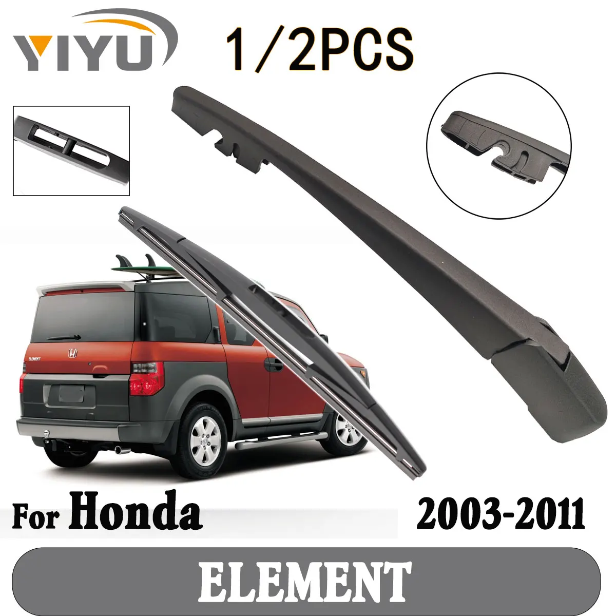 1/2PCS Rear Wiper Blade Wiper Arm Windshield Windscreen Clean Tailgate Window Car Rain Brush For Honda ELEMENT 2003--2011
1/2PCS Rear Wiper Blade Wiper Arm Windshield Windscreen Clean Tailgate Window Car Rain Brush For Honda ELEMENT 2003--2011