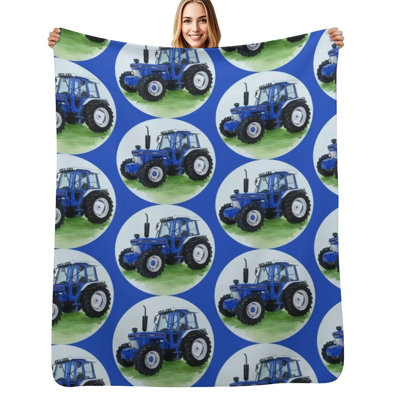 Blue Classic Tractor (blue background) Throw Blanket Thin Soft Blanket for Summer Night Sleeping
Blue Classic Tractor (blue background) Throw Blanket Thin Soft Blanket for Summer Night Sleeping