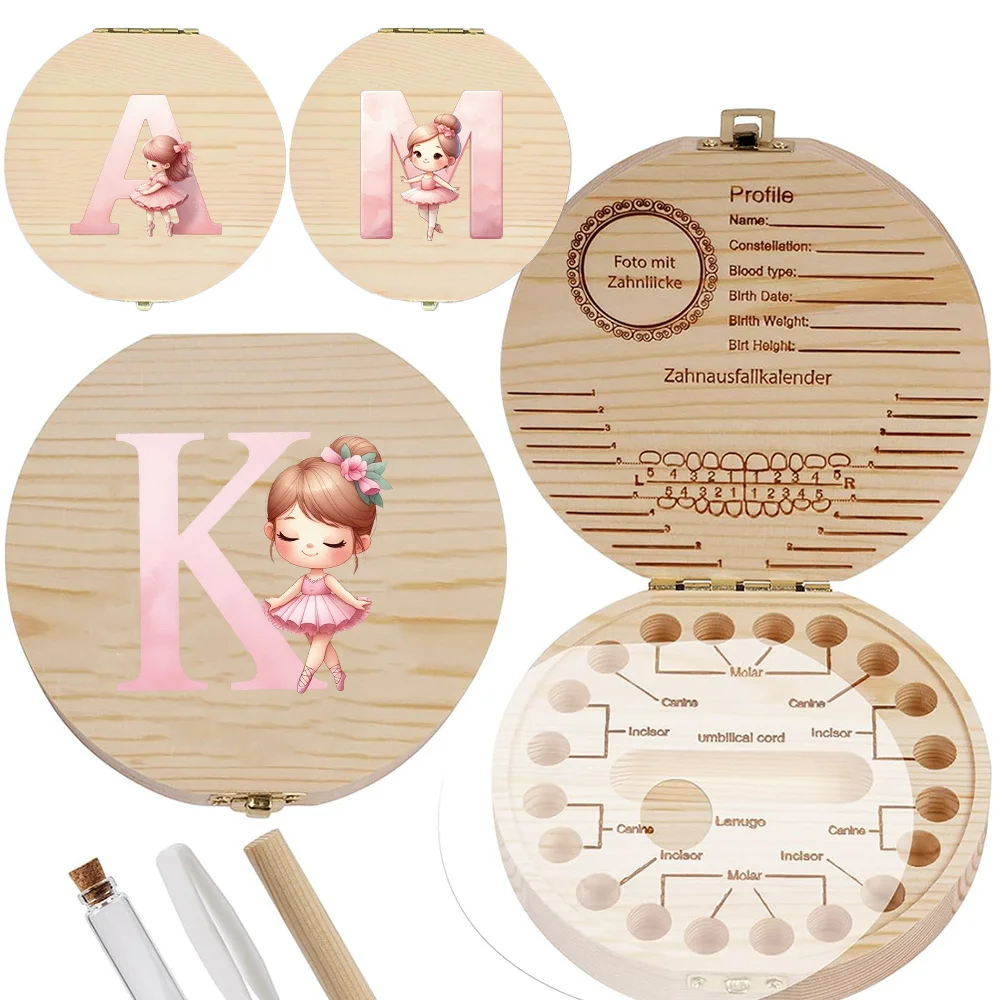 Wooden Dental Box Used To Record Fallen Teeth Essential for Preserving Teeth Ballerina Girl Initial Name 26 Letters Pattern
Wooden Dental Box Used To Record Fallen Teeth Essential for Preserving Teeth Ballerina Girl Initial Name 26 Letters Pattern