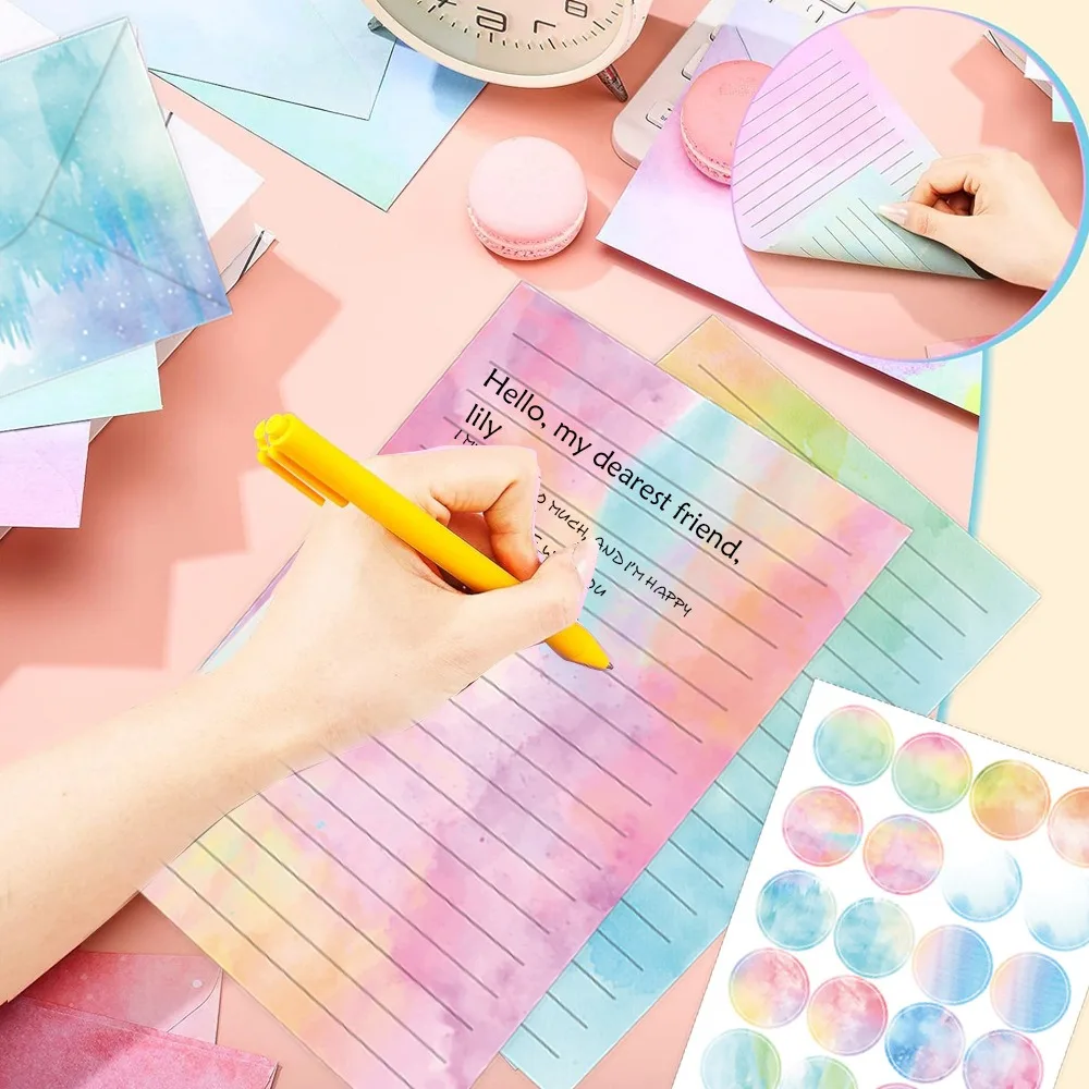 160pcs Watercolor Letter Paper and Envelope Set DIY Postcards Artistic Design Stationery Writing Paper Invitation Card Vintage
160pcs Watercolor Letter Paper and Envelope Set DIY Postcards Artistic Design Stationery Writing Paper Invitation Card Vintage