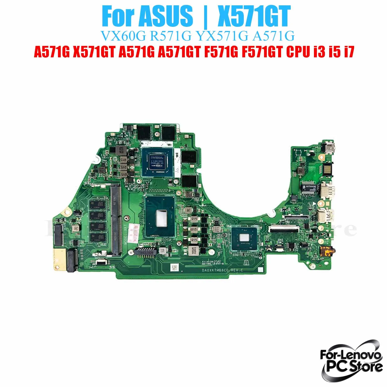 X571GT для ASUS VX60G R571G YX571G A571G Материнская плата X571GT YX571G Процессор i3 i5 i7 Материнская плата ноутбука с процессором
X571GT для ASUS VX60G R571G YX571G A571G Материнская плата X571GT YX571G Процессор i3 i5 i7 Материнская плата ноутбука с процессором