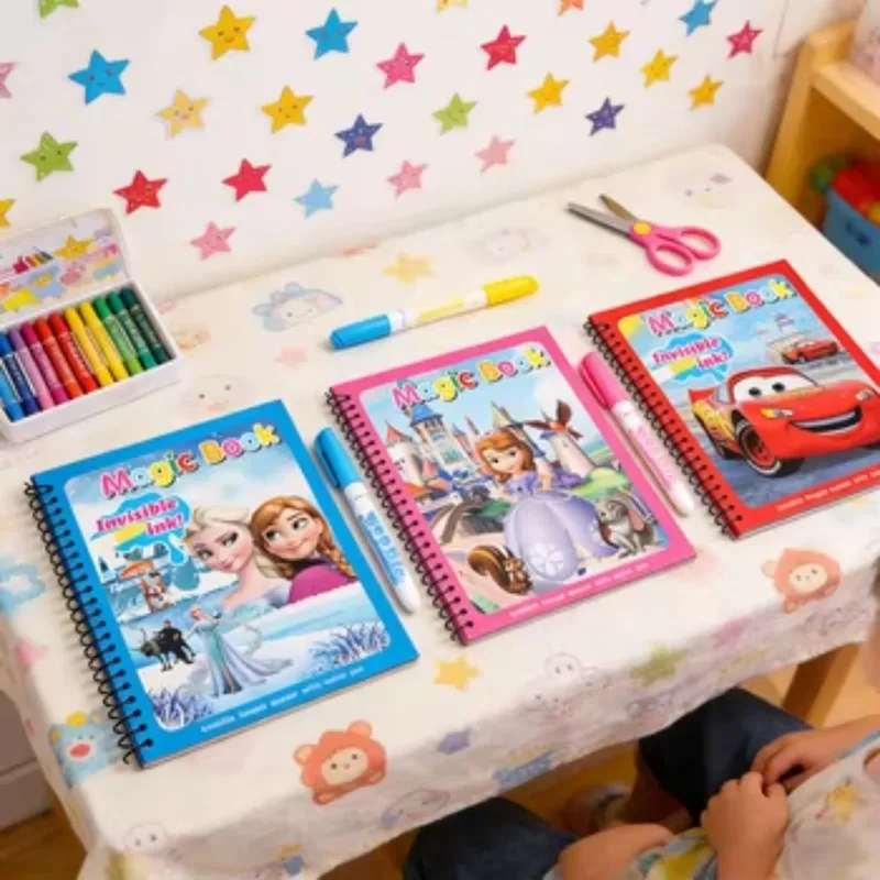 Frozen Anime Water Painting Book with Paint Pen Creative Diy Toys Disney Cute Mickey Mouse Princess Cars Cartoon Peripherals Toy
Frozen Anime Water Painting Book with Paint Pen Creative Diy Toys Disney Cute Mickey Mouse Princess Cars Cartoon Peripherals Toy