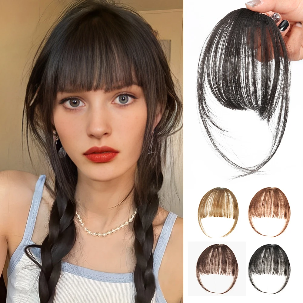 Clip in Bangs Wispy Synthetic Bangs Clip in Hair Extensions, Air Bangs Fringe with Temples Hairpieces for Women Curved Bangs
Clip in Bangs Wispy Synthetic Bangs Clip in Hair Extensions, Air Bangs Fringe with Temples Hairpieces for Women Curved Bangs