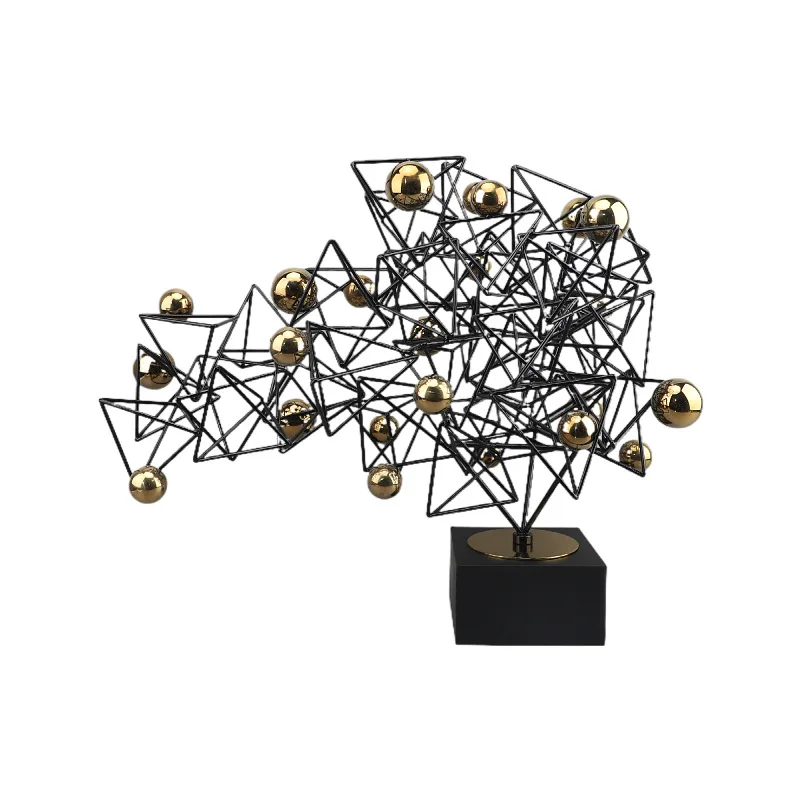 European Creative Geometric Metal Ornament Living Room Entrance Hotel Study TV Cabinet Model Room Soft DecorationAccessories
European Creative Geometric Metal Ornament Living Room Entrance Hotel Study TV Cabinet Model Room Soft DecorationAccessories