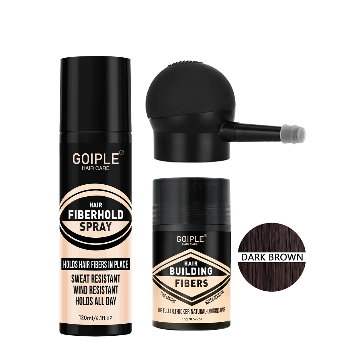GOIPLE Fiber Hold Spray Instant Hair Volumizing Product Hair Building Fibers Powder Hairstyle Thickening Spray for Men and Women
GOIPLE Fiber Hold Spray Instant Hair Volumizing Product Hair Building Fibers Powder Hairstyle Thickening Spray for Men and Women