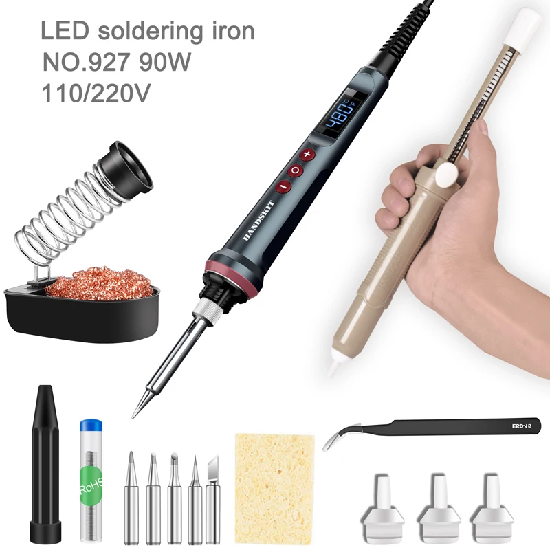 110V/220V 90W Digital Soldering Iron Soldering Iron Electric Soldeirng Iron welding Tools
110V/220V 90W Digital Soldering Iron Soldering Iron Electric Soldeirng Iron welding Tools