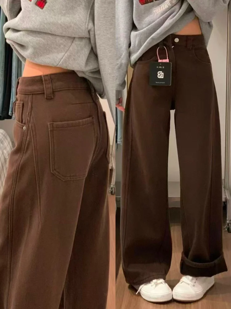 plus Size Women's Fleece Lined Loose Fit Thick Denim Jeans High Waist Wide Leg Pants Straight Cut Slimming Autumn Winter Jeans
plus Size Women's Fleece Lined Loose Fit Thick Denim Jeans High Waist Wide Leg Pants Straight Cut Slimming Autumn Winter Jeans