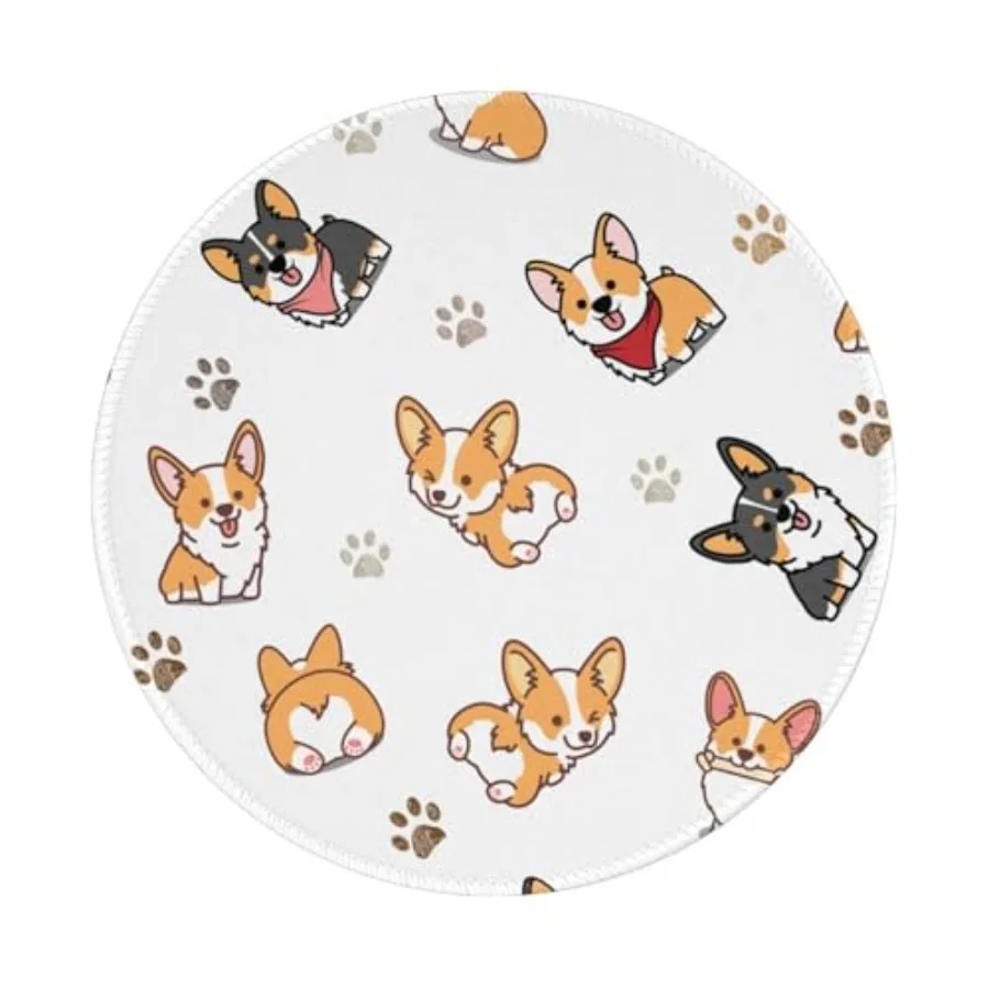 Kawaii Corgi Dog Round Mouse Pad Small Gaming Mousepad Desk Mat Stitched Edges 8 X 8 Inch for Home Office
Kawaii Corgi Dog Round Mouse Pad Small Gaming Mousepad Desk Mat Stitched Edges 8 X 8 Inch for Home Office