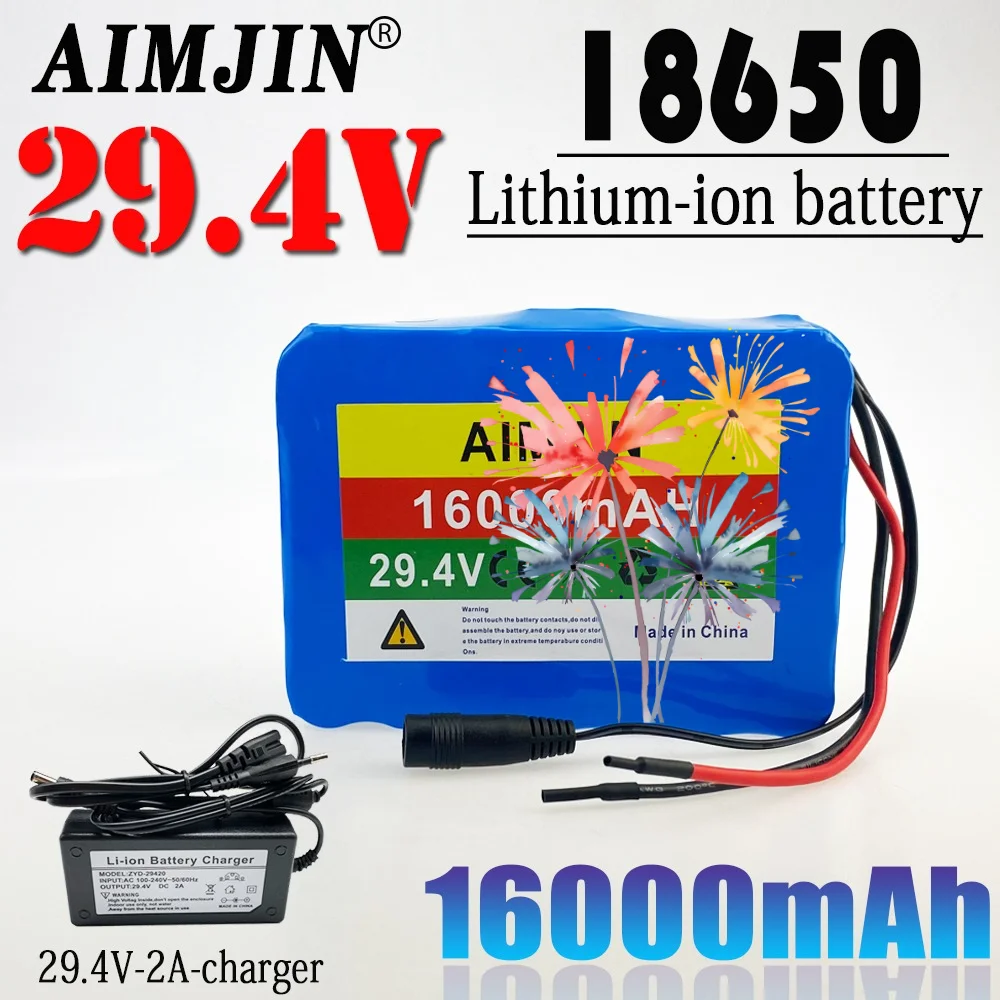 24V 7S5P 18650 Battery 16000mAh for Electric Wheelchairs Rechargeable Lithium-ion Battery Pack + 29.4V Charger
24V 7S5P 18650 Battery 16000mAh for Electric Wheelchairs Rechargeable Lithium-ion Battery Pack + 29.4V Charger