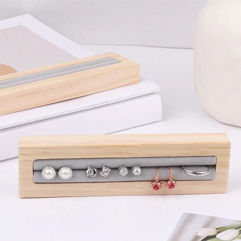 Natural Wood Square Earrings Rings Display Tray Jewelry Storage Plate Store Exhibitors Counter Showcase Props
Natural Wood Square Earrings Rings Display Tray Jewelry Storage Plate Store Exhibitors Counter Showcase Props