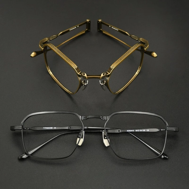 New Foldable Glasses Frames KOENIG Men's Retro Large Handmade Women Square Prescription Titanium for Men Reading Myopia Eyewear
New Foldable Glasses Frames KOENIG Men's Retro Large Handmade Women Square Prescription Titanium for Men Reading Myopia Eyewear