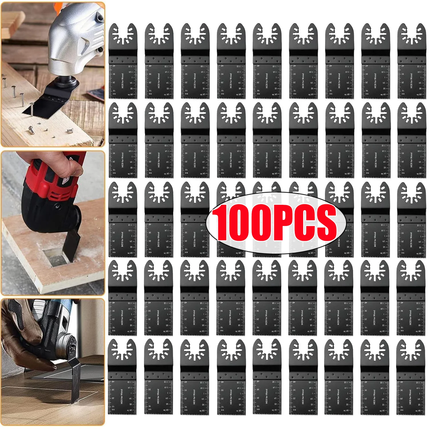 100-10PCS Oscillating Tool Blade Universal Oscillating Saw Blades Multi-Function Renovator Cutter Blade For Wood Metal Plastic
100-10PCS Oscillating Tool Blade Universal Oscillating Saw Blades Multi-Function Renovator Cutter Blade For Wood Metal Plastic