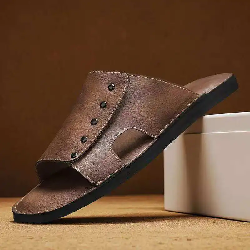 2026 Summer men's personalized casual slippers with high-quality comfortable soft-soled and lightweight design for outdoor wear
2026 Summer men's personalized casual slippers with high-quality comfortable soft-soled and lightweight design for outdoor wear