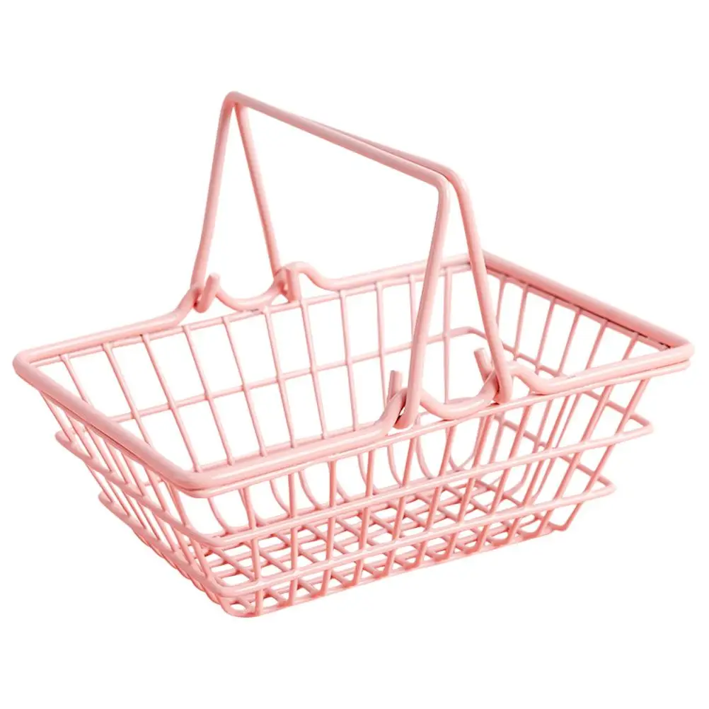 Pink Mini Basket Small Iron Handheld Toy Decor Photo Prop Storage Home Use Play Mini Shopping Basket Prop Pretend
Pink Mini Basket Small Iron Handheld Toy Decor Photo Prop Storage Home Use Play Mini Shopping Basket Prop Pretend
