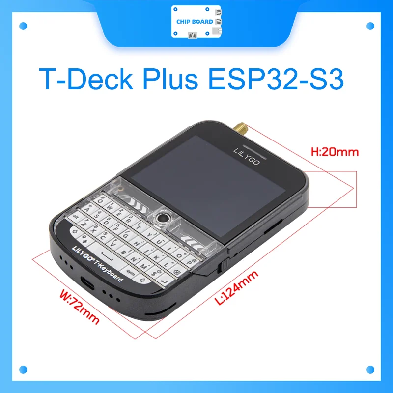 T-Deck Plus ESP32-S3 LoRa Development Board LoRaWAN Low power consumption long distance communication Wireless Module
T-Deck Plus ESP32-S3 LoRa Development Board LoRaWAN Low power consumption long distance communication Wireless Module