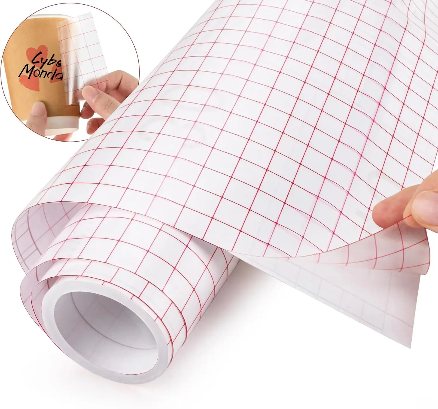 12"x16.4FT Transfer Tape for Vinyl with Grid, Low Tack, Easy Application for Signs & Decals
12"x16.4FT Transfer Tape for Vinyl with Grid, Low Tack, Easy Application for Signs & Decals