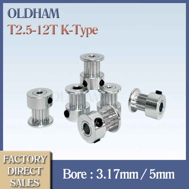 T2.5 Timing Pulley 12T Pulley Bore 3.175mm / 5mm K Type 8mm groove width for 3D Printer Parts Belt Drive Gear CNC Machine DIY
T2.5 Timing Pulley 12T Pulley Bore 3.175mm / 5mm K Type 8mm groove width for 3D Printer Parts Belt Drive Gear CNC Machine DIY