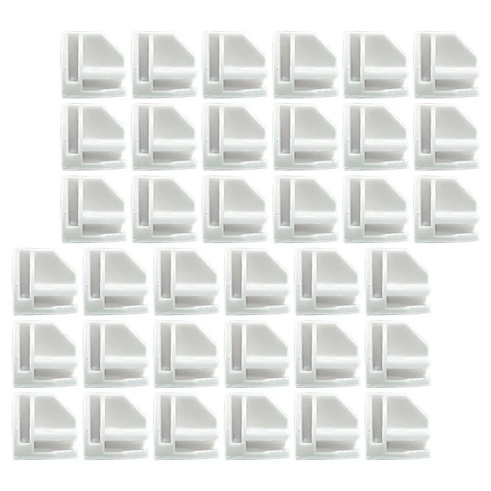 50pcs Right Angle Cube Connectors Plastic Storage Feet White Snap Buckle Wire Shelf Modular Closet Organizers Durable Easy
50pcs Right Angle Cube Connectors Plastic Storage Feet White Snap Buckle Wire Shelf Modular Closet Organizers Durable Easy