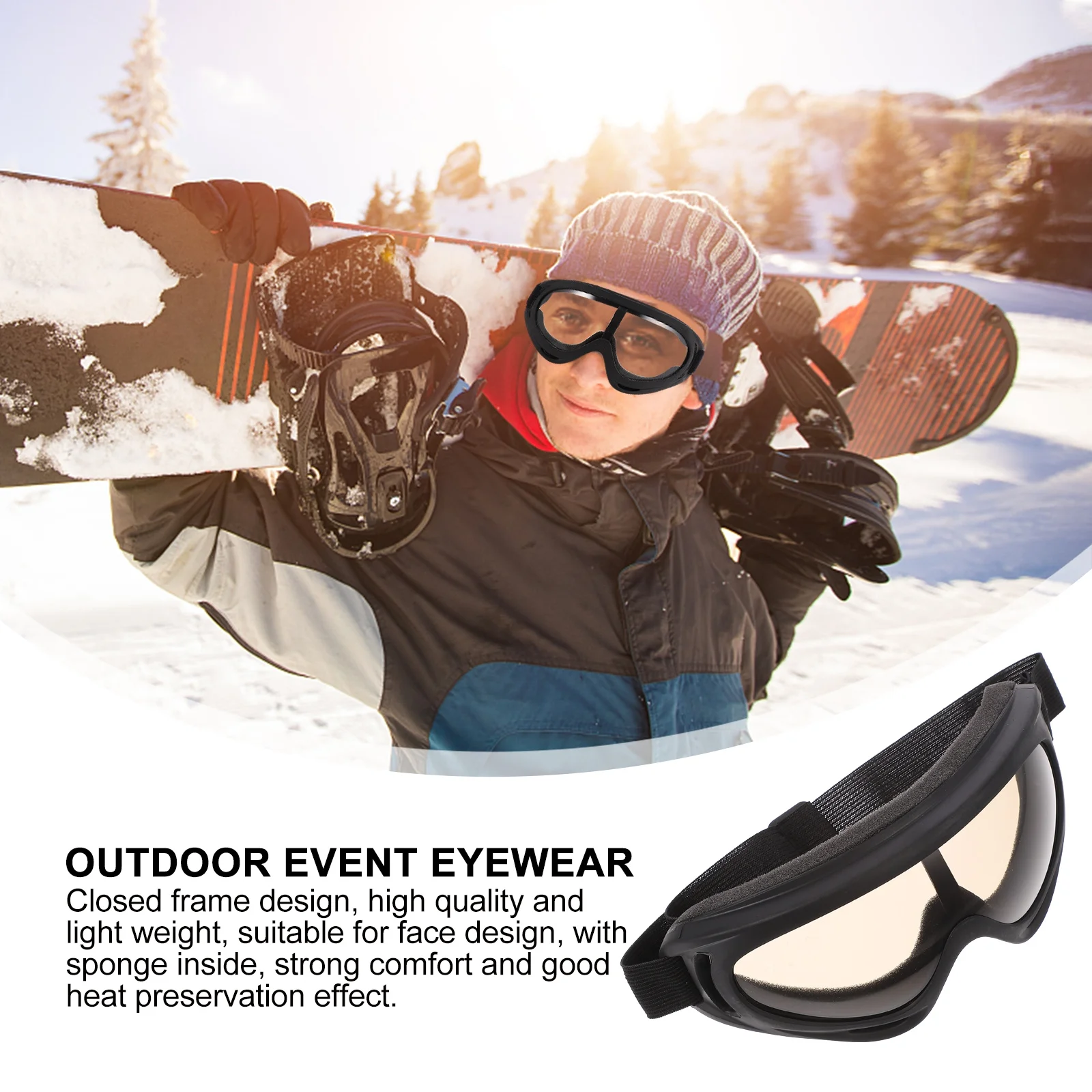 1Pair Windproof Glasses Impact-Resistant Unbreakable Pc Material Ventilation Holes Cycling Skiing Riding Eyewear 
1Pair Windproof Glasses Impact-Resistant Unbreakable Pc Material Ventilation Holes Cycling Skiing Riding Eyewear