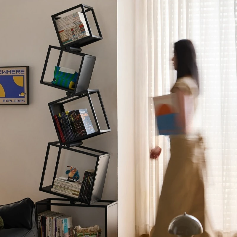 Wrought iron bookshelf Floor shelf Home living room corner display shelf Bedroom children's bookshelf
Wrought iron bookshelf Floor shelf Home living room corner display shelf Bedroom children's bookshelf
