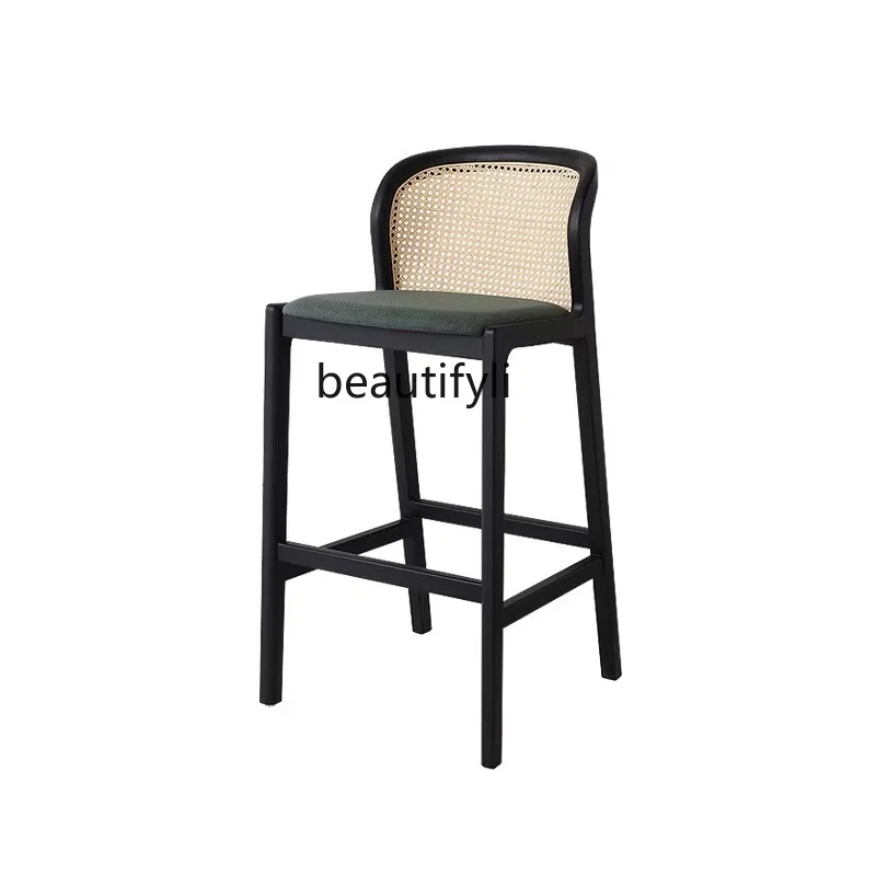 High-Leg Dining Chair Household Light Luxury Solid Wood Rattan Designer Balcony Bar Taidao Table Bar Chair
High-Leg Dining Chair Household Light Luxury Solid Wood Rattan Designer Balcony Bar Taidao Table Bar Chair