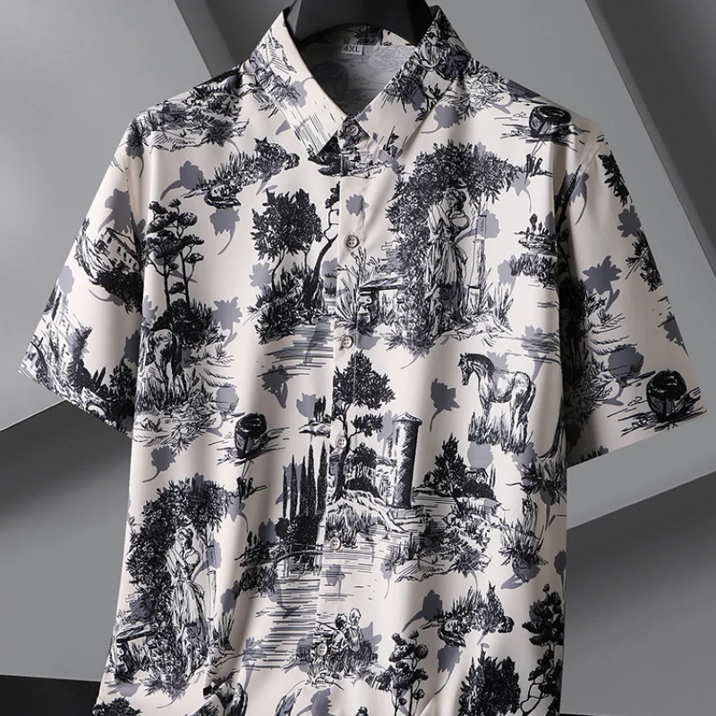Fashion Short Sleeved Floral Shirts for Men Oversized Loose Casual Shirt Tops Print Top Summer Sale s FC
Fashion Short Sleeved Floral Shirts for Men Oversized Loose Casual Shirt Tops Print Top Summer Sale s FC