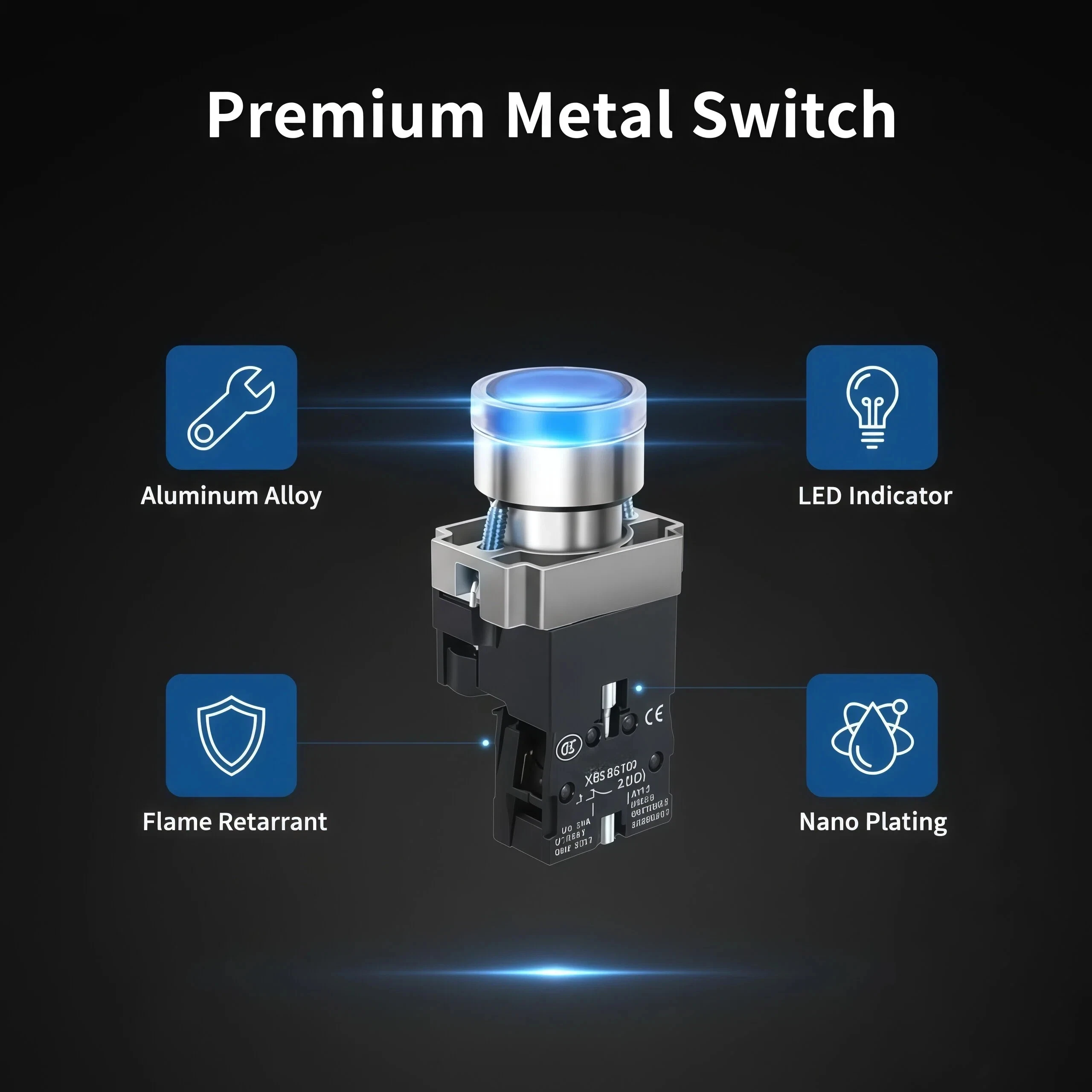 22 мм мгновенный XB2-BW3361 металлический кнопочный переключатель с подсветкой, пресс-сброс, пуск/стоп, красный, зеленый, синий, желтый, белый
22 мм мгновенный XB2-BW3361 металлический кнопочный переключатель с подсветкой, пресс-сброс, пуск/стоп, красный, зеленый, синий, желтый, белый