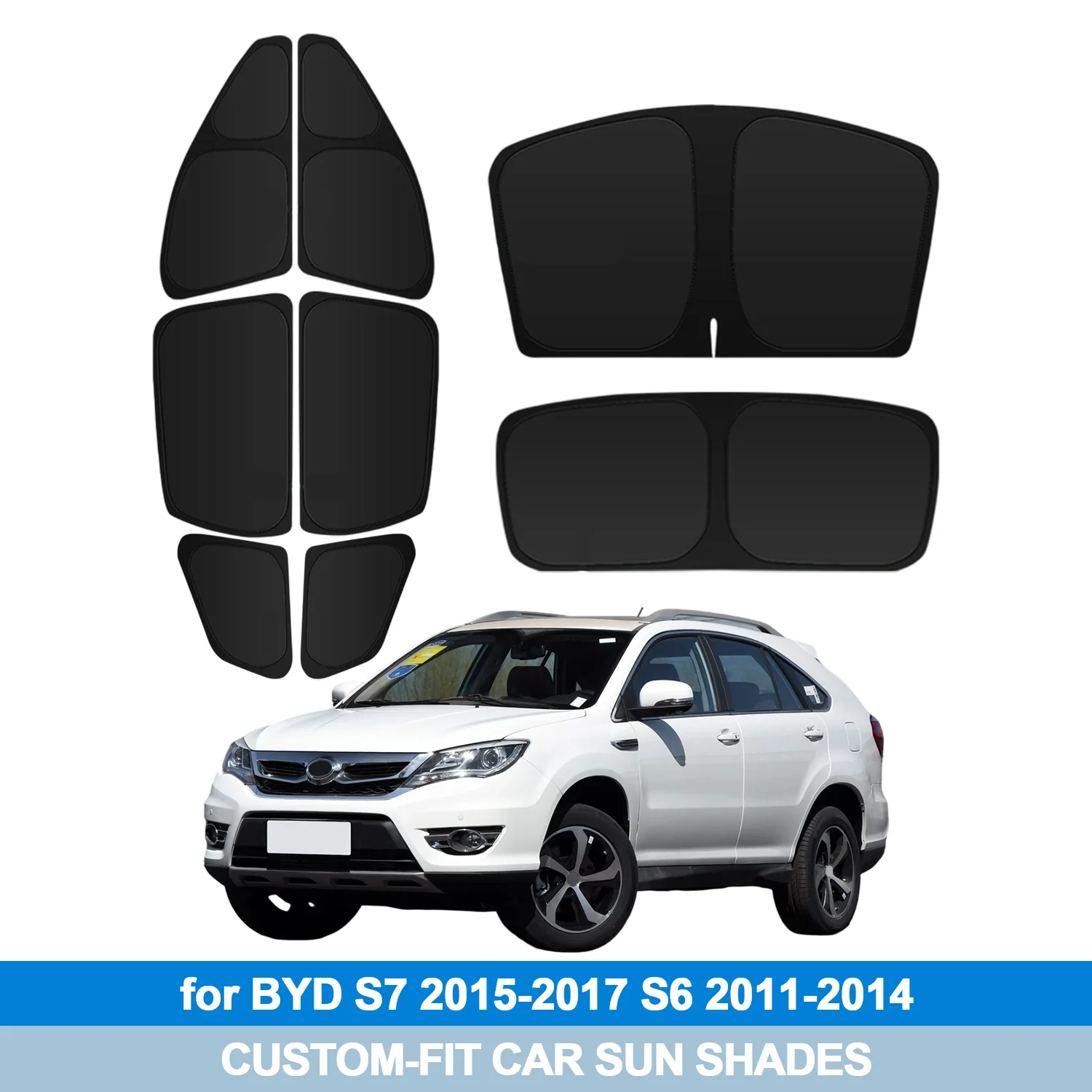 For BYD S7 2015-2017 S6 2011-2014 Windshield Sun Shade Side Window Shades Cover Sun Visor Shield Privacy Protection
For BYD S7 2015-2017 S6 2011-2014 Windshield Sun Shade Side Window Shades Cover Sun Visor Shield Privacy Protection