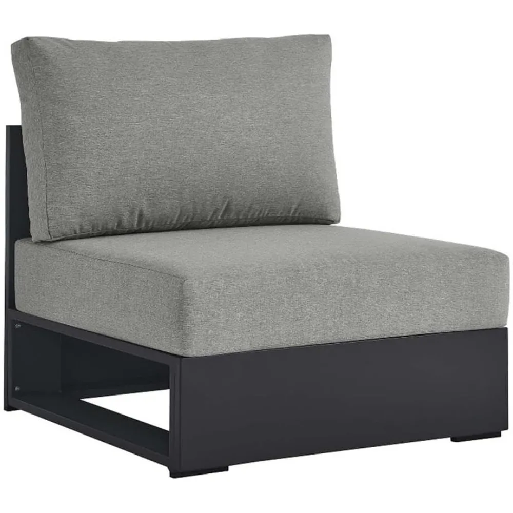 Tahoe Aluminum Armless Patio Gray Modular Weather-Resistant Cushions-Perfect as Club Outdoor Lounge Chair
Tahoe Aluminum Armless Patio Gray Modular Weather-Resistant Cushions-Perfect as Club Outdoor Lounge Chair