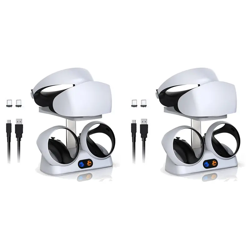 2X Charging Station For PSVR2 Controllers With Headset Holder, Virtual Reality Stand Dock For PSVR2 Headset-A86G
2X Charging Station For PSVR2 Controllers With Headset Holder, Virtual Reality Stand Dock For PSVR2 Headset-A86G