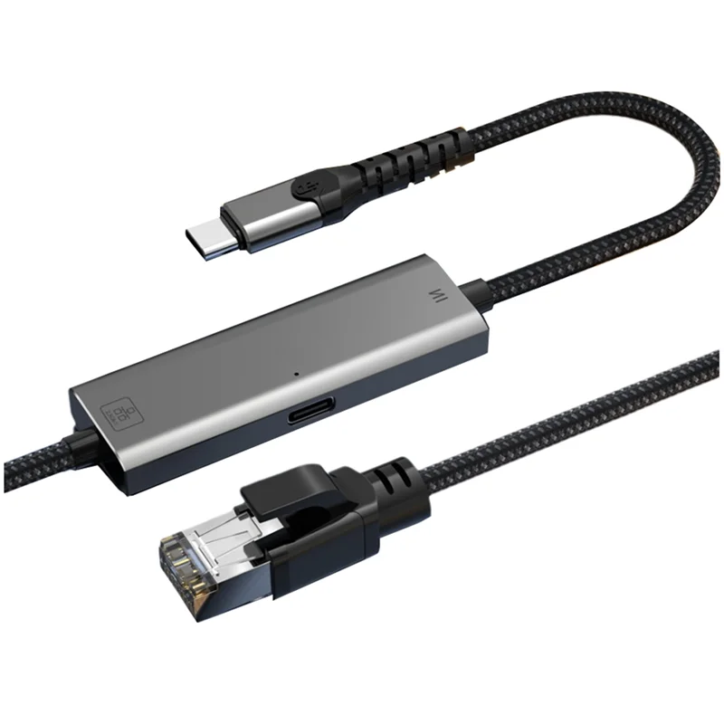 Гигабитная сетевая карта SR-2,5G Type-C к Ethernet-адаптеру RJ45 Конвертер 2500 Мбит/с PD100W 1,2M
Гигабитная сетевая карта SR-2,5G Type-C к Ethernet-адаптеру RJ45 Конвертер 2500 Мбит/с PD100W 1,2M