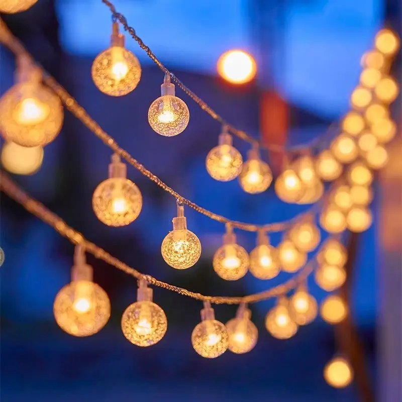 Christmas LED Bubble Ball String Lights Golden Glow Battery Operated Indoor Fairy Light for Wedding Holidays New Year Decoration
Christmas LED Bubble Ball String Lights Golden Glow Battery Operated Indoor Fairy Light for Wedding Holidays New Year Decoration
