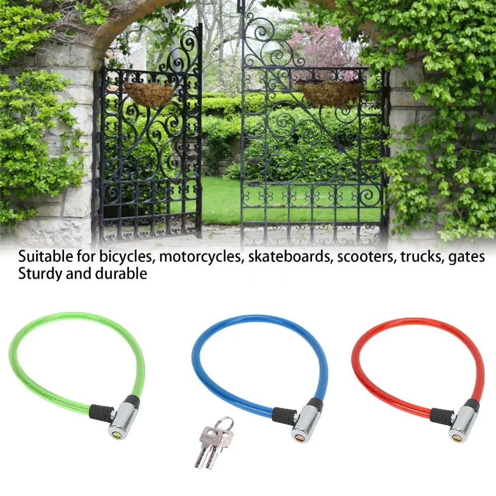Портативный с 2 ключами, кабель для блокировки велосипеда, 3 цвета, 65 см * 13 мм, противоугонный замок для велосипеда, замок из стальной проволоки, уличное оборудование
Портативный с 2 ключами, кабель для блокировки велосипеда, 3 цвета, 65 см * 13 мм, противоугонный замок для велосипеда, замок из стальной проволоки, уличное оборудование