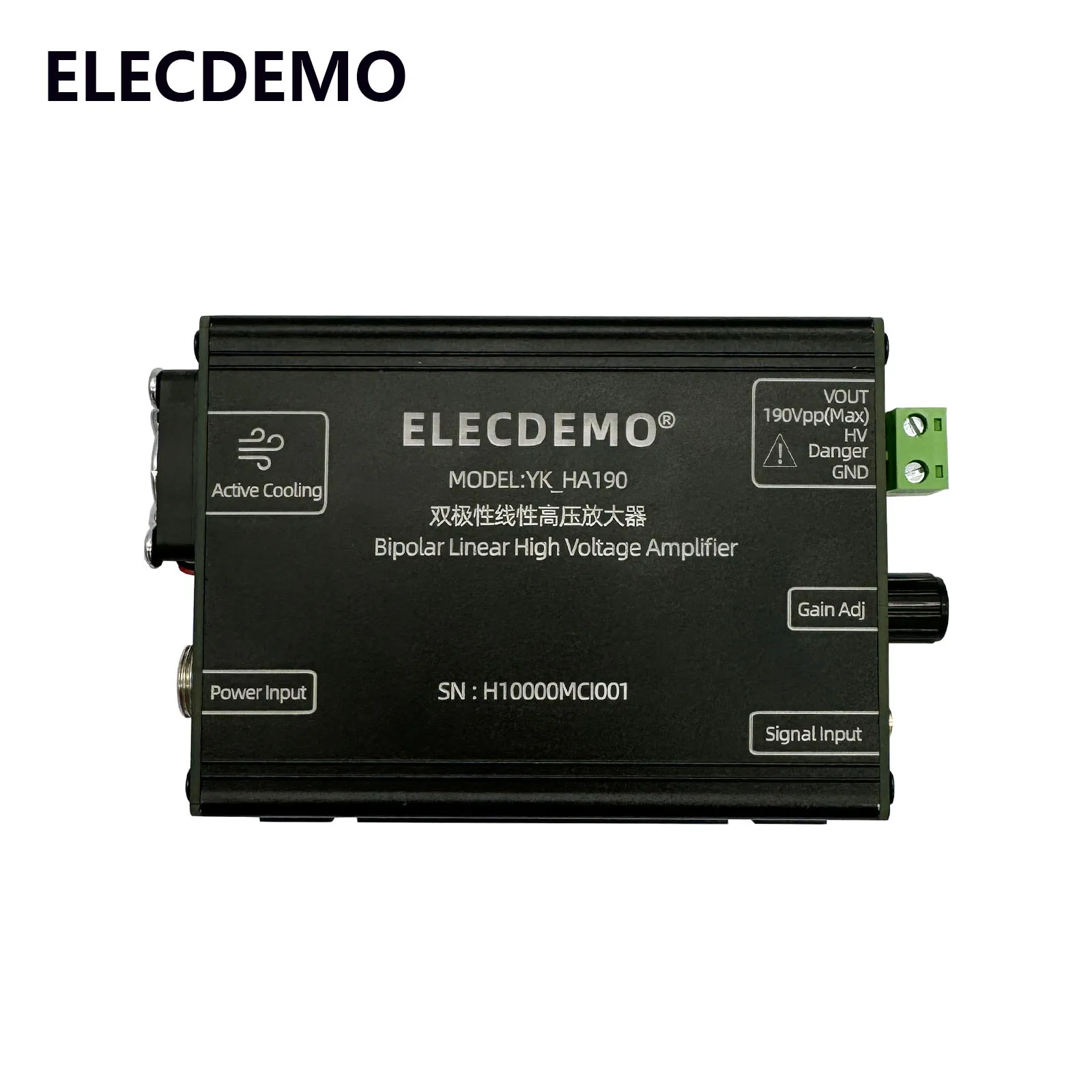 The high-voltage amplifier piezoelectric ceramic PZT drives ultrasonic power amplification and 190Vpp arbitrary wave electromagn
The high-voltage amplifier piezoelectric ceramic PZT drives ultrasonic power amplification and 190Vpp arbitrary wave electromagn