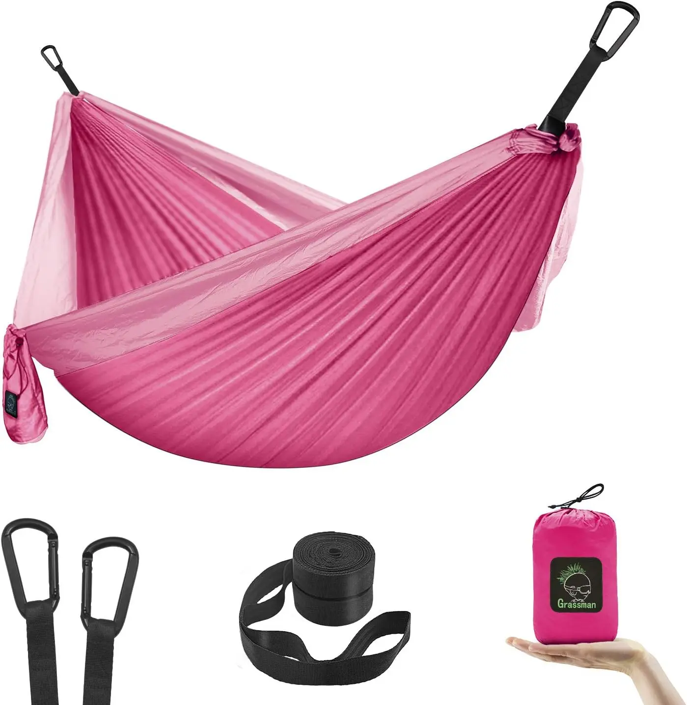 GRASSMAN Kids Hammock-Small Camping hammocks, Portable Camping Gear for Child Indoor/Outdoor use, with Tree Straps & Carabiners Pink
GRASSMAN Kids Hammock-Small Camping hammocks, Portable Camping Gear for Child Indoor/Outdoor use, with Tree Straps & Carabiners Pink