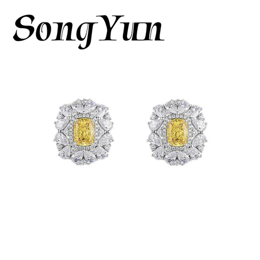 SONGYUN Brand Jewelry 925 Sterling Silver Earrings Zircon 7A Hoop Formal for Bride 18K Rose Gold Plated Fine Jewelry Earring
SONGYUN Brand Jewelry 925 Sterling Silver Earrings Zircon 7A Hoop Formal for Bride 18K Rose Gold Plated Fine Jewelry Earring