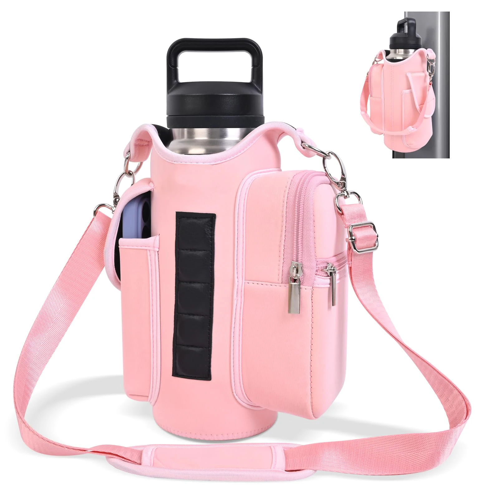 Magnetic Gym Bag Water Bottle Carrier Holder with Adjustable Shoulder Strap, 40oz Magnets Magnetic Gym Bag Bottle Pouch Sling
Magnetic Gym Bag Water Bottle Carrier Holder with Adjustable Shoulder Strap, 40oz Magnets Magnetic Gym Bag Bottle Pouch Sling