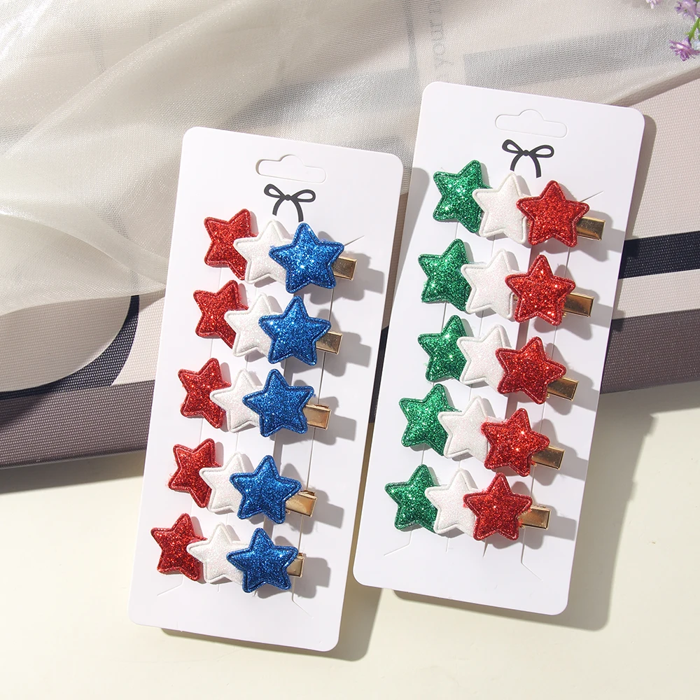5Pcs/Card New Hairpin Colorful And Sparkling Pentagram Hair Clip Beloved By Girls As A Children's Hair Accessory Kids Gift
5Pcs/Card New Hairpin Colorful And Sparkling Pentagram Hair Clip Beloved By Girls As A Children's Hair Accessory Kids Gift