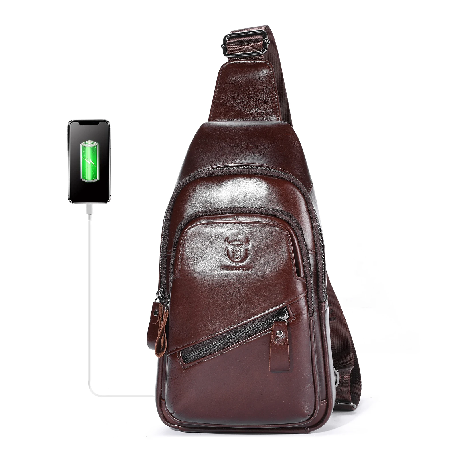 LUKZIJAES Genuine Leather Sling Bag for Men Casual Daypack Crossbody Shoulder Chest Pack Hiking Outdoor Travel Backpack
LUKZIJAES Genuine Leather Sling Bag for Men Casual Daypack Crossbody Shoulder Chest Pack Hiking Outdoor Travel Backpack