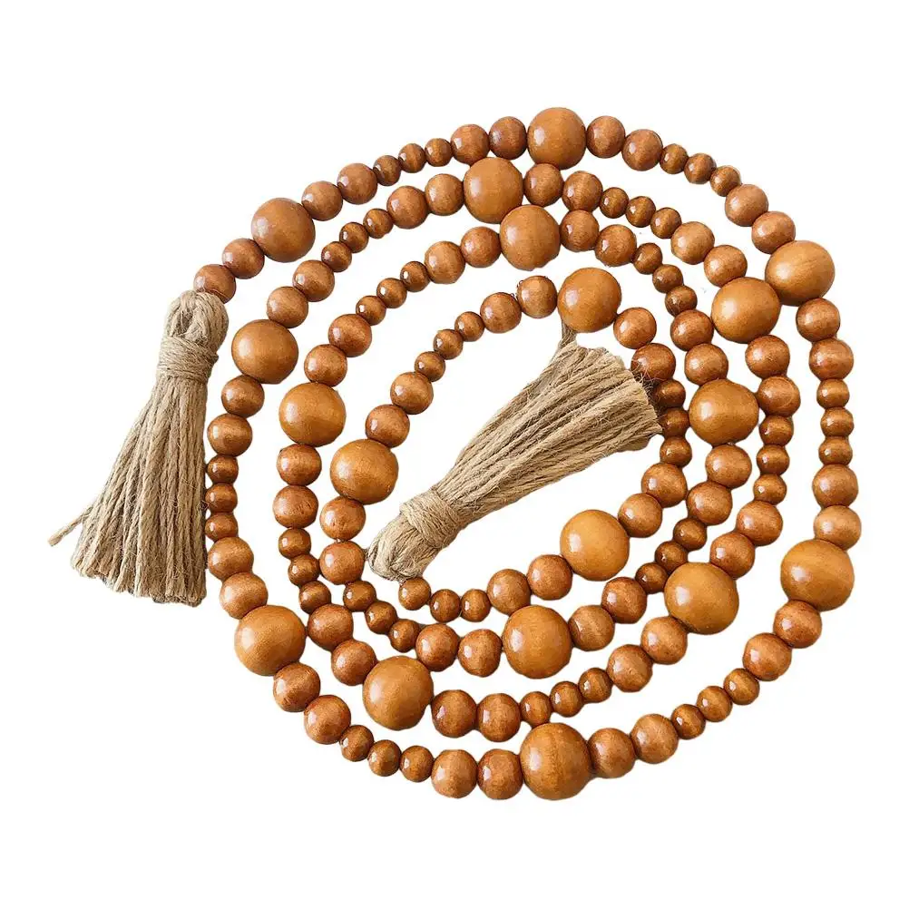 Wooden Beads Tassel Brown Color Hanging Decoration for Home Coffee Bar DIY Wall Hanging Party Supply
Wooden Beads Tassel Brown Color Hanging Decoration for Home Coffee Bar DIY Wall Hanging Party Supply