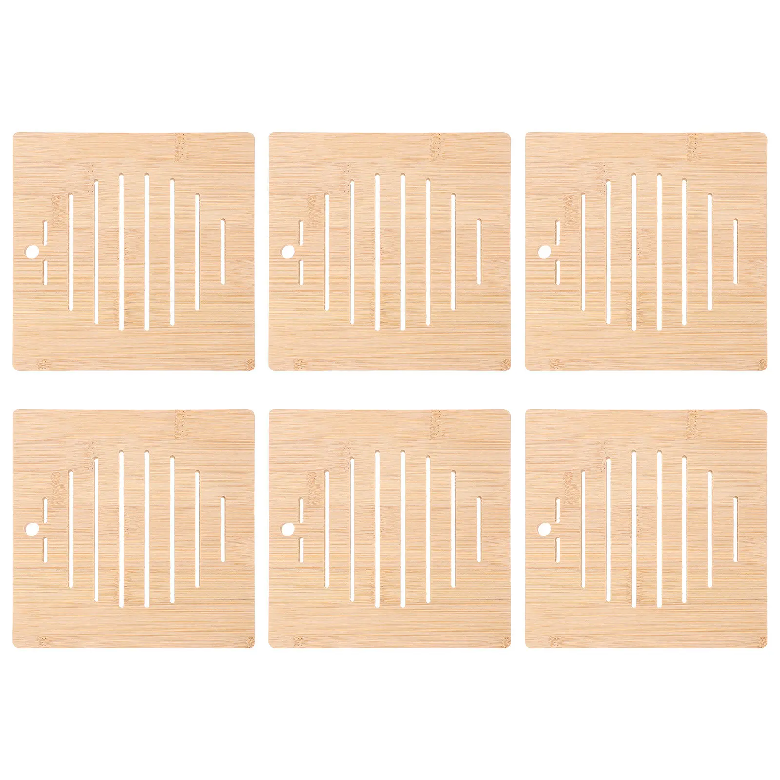 Набор из 6 бамбуковых подставок с защитой от скольжения, термоизоляционные подставки под горячее, домашние сервировочные салфетки, деревенские подставки для обеденного стола, декоративные подставки под чашки
Набор из 6 бамбуковых подставок с защитой от скольжения, термоизоляционные подставки под горячее, домашние сервировочные салфетки, деревенские подставки для обеденного стола, декоративные подставки под чашки