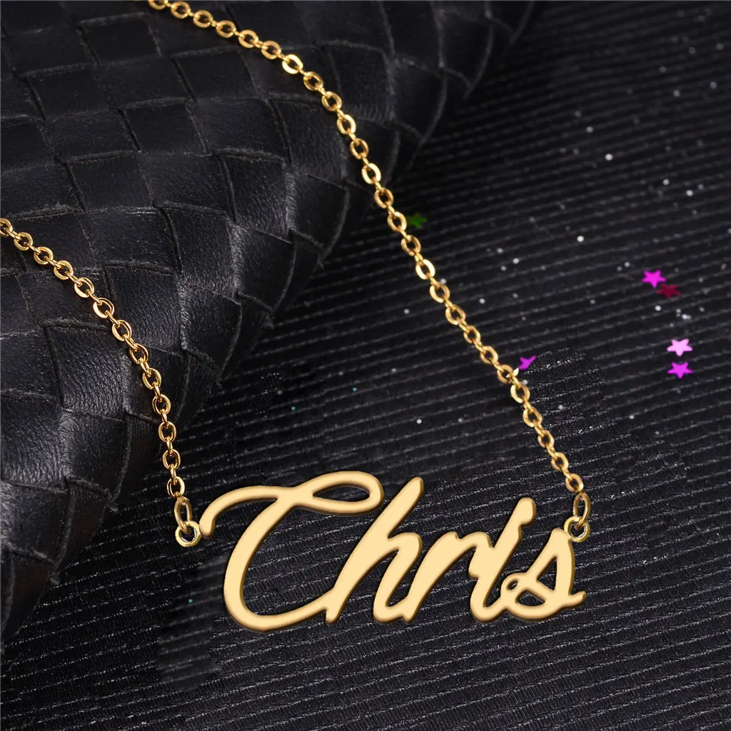 Personalized Chris Name Necklace for Women Nameplate Stainless Steel Gold Plated Pendant Birthday Anniversary Jewelry Gift
Personalized Chris Name Necklace for Women Nameplate Stainless Steel Gold Plated Pendant Birthday Anniversary Jewelry Gift