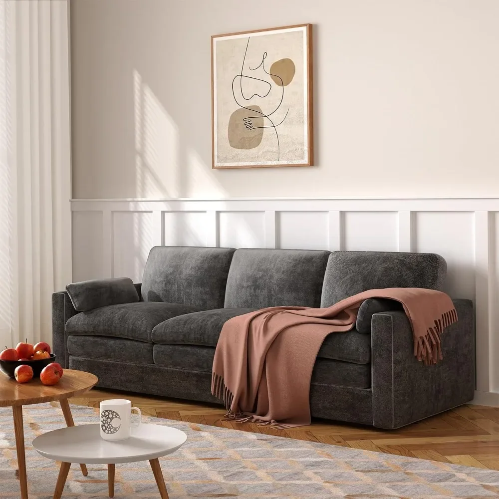 89 inch 3-Seater Fixed Chenille Sofa Modern Living Room Couch, Durable Fabric, Comfortable Sectional Sofa for Home ,Style Modern
89 inch 3-Seater Fixed Chenille Sofa Modern Living Room Couch, Durable Fabric, Comfortable Sectional Sofa for Home ,Style Modern